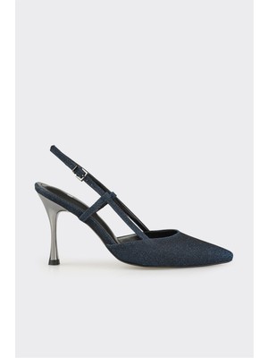 Lacivert Kadın Topuklu Ayakkabı