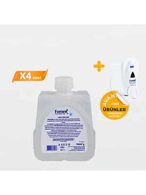 Fomex F303 Köpük Sabun 500 ml Standart 4 Adet +1 Adet Dispenser