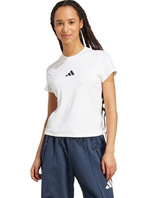 Adidas W Z.n.e. Bb Tee Kadın Günlük Tişört JL7334 Beyaz