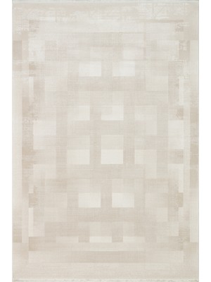 Leona 03 Cream Özel Yumuşak Tuşeli Hav Vermeyen Polysoft Iplikler ile Üretilen Modern Halı