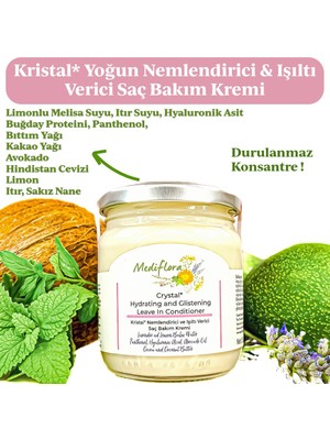 Mediflora Kristal Nemlendirici ve Işıltı Verici Saç Bakım Kremi