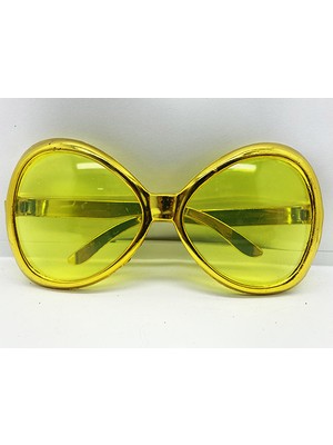Yeşilçam Temalı Parti Gözlüğü Gold Renk 7x16 cm (3791)