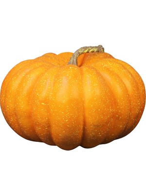 Cadılar Bayramı Yapay Kabak Büyük Boy Turuncu 23 cm