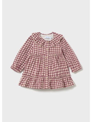 Mayoral Pembe Kız Bebek Vichy Elbise 2910