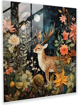 Popcas Bohem Ormanı Cam Tablosu - Bohem Bohem Ormanı Cam Tablosu Cam Sanatı Orman