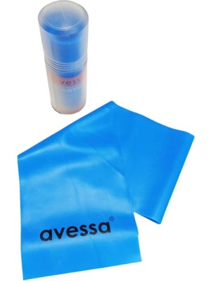 Avessa Tüpte Pilates Lastiği Yumuşak Direnç 0,45 mm Mavi