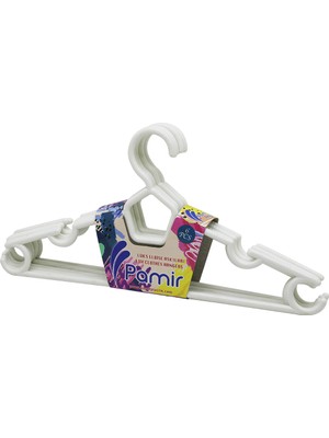 6 Parça  Plastik Karizma Elbise Askı (4764)