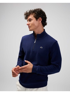 Ellesse EM603-NV Erkek Yarım Fermuarlı Lacivert Sweat