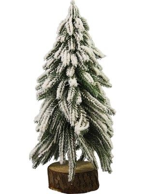 Yılbaşı Süsü Karlı Çam Ağacı 30 cm