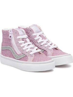 Kız Çocuk Sneaker Vans Kız Çocuk Sk8 Spor Ayakkabı Sk8-Hi Reissue Side Zip VN000CYEEMY1