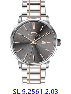 Slazenger SL.09.2561.2.03 Quartz Çelik Rose/gri 43 mm Erkek Kol Saati