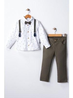 Erkek Çocuk Washington Fish Yazlık Bayramlık Salopet Takım Elbise