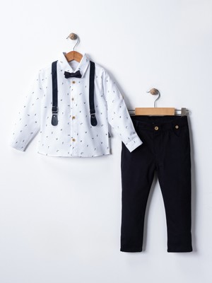 Erkek Çocuk Washington Fish Yazlık Bayramlık Salopet Takım Elbise