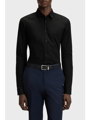 Hugo Streç Pamuklu Ekstra Slim Fit Klasik Yaka Gömlek Erkek Gömlek 50475678 001