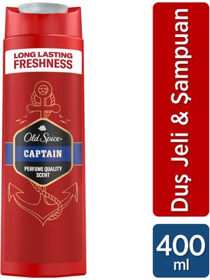 Old Spice Captain Erkek Duş Jeli ve Şampuan 400 ml