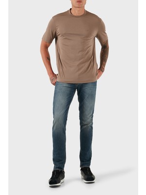 Emporio Armani Streç Pamuklu Slim Fit Düşük Bel Dar Paça Jeans Erkek Kot Pantolon EM000668 AF14297 MB002