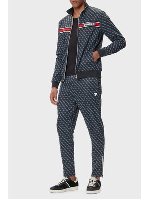 Guess Korbin Jakarlı Logo Baskılı Pamuklu Regular Fit Jogger Pantolon Z2BB05K7122 Erkek Pantolon Z2BB05 K7122 P9QC
