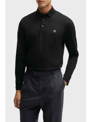 Boss Pamuklu Regular Fit Düğmeli Polo Yaka Sweat Erkek Polo Yaka Sweat 50523917 002