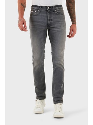 Calvin Klein Pamuklu Slim Fit Normal Bel Dar Paça Jeans LV04RC728GX8A Erkek Kot Pantolon LV04RC728G X8A