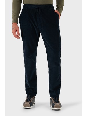 Tommy Jeans Pamuklu Slim Fit Normal Bel Düz Paça Kadife Pantolon Erkek Pantolon DM0DM21997 C1G