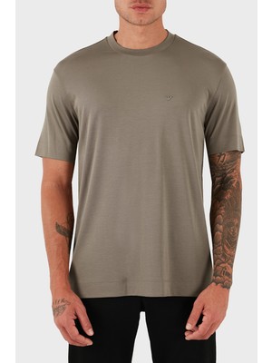 Emporio Armani Logolu Regular Fit Bisiklet Yaka T Shirt Erkek T Shirt EM002996 AF13721 U6189