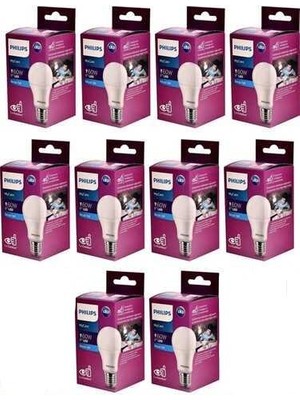 Philips Mycare Ledbulb 8W E27 6500K Ampul - 10 Adet