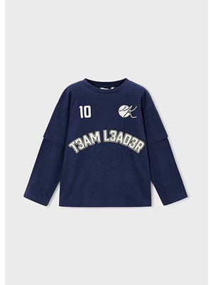 Mayoral Mavi Erkek Çocuk Çift Kollu Sweatshirt 4075