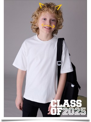 Mayoral Krem Erkek Çocuk Kısa Kol Tişört 7001