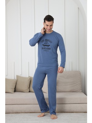Fames Pijama Erkek Pijama Takımı Uzun Kol Klasik Yaka Pamuk Polyester Rahat Kullanım Özellikleri