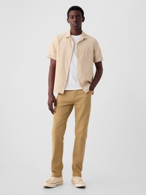 Gap Erkek Kahverengi Gapflex Slim Fit City Max Jean Pantolon