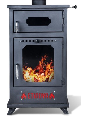 Etinova Eti-B3 Büyük Fırınlı Şömine Tipi Pelet Soba
