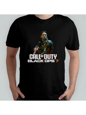 Pixxa Call Of Duty Black Ops 7 Temalı Unisex %100 Pamuklu Bisiklet Yaka T-Shirt Model 3