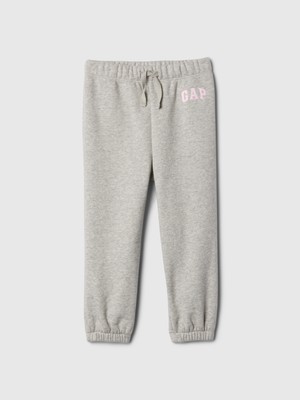 Gap Kız Bebek Gri Gap Logo Kalp Desenli Pull-On Jogger Fleece Eşofman Altı