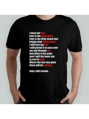 Pixxa Dune - Litany Against Fear Unisex %100 Pamuklu Bisiklet Yaka T-Shirt