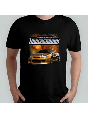 Pixxa Need For Speed Underground Unisex %100 Pamuklu Bisiklet Yaka T-Shirt Model 1