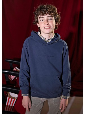 Mayoral Lacivert Erkek Çocuk Işlemeli Sweatshirt 7402