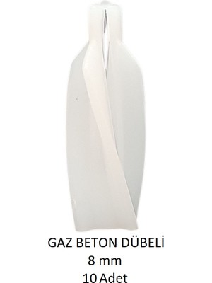 Gaz Beton (Ytong) Dübeli 8 mm (10 Adet)