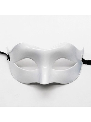 Beyaz Renk Masquerade Kostüm Partisi Venedik Balo Maskesi (5250)