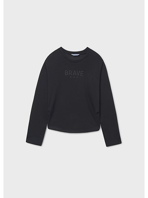 Mayoral Siyah Kız Çocuk Sweatshirt 7423