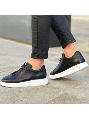 Sail Lakers - Siyah Deri Erkek Günlük Ayakkabı