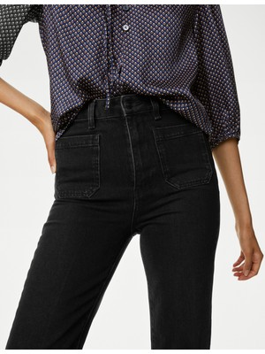Marks & Spencer Yüksek Bel Flared Fit Jean Pantolon