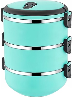 Turkuaz 3lü Sefer Tası Saklama Kabı 1.8lt (5250)