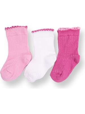 Hellobaby Kız Bebek 3lü Soket Çorap