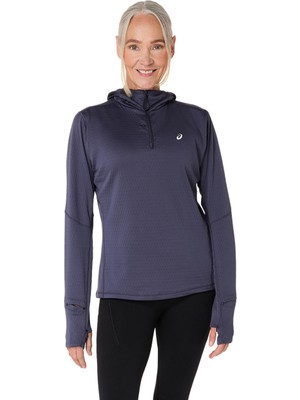 Asics Road Winter Ls Hoodie Kadın Mor Sweatshirt 2012D279-500