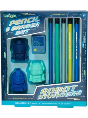 Smiggle Vision Silgili ve Kalemli Kutulu Set Lacivert 470058