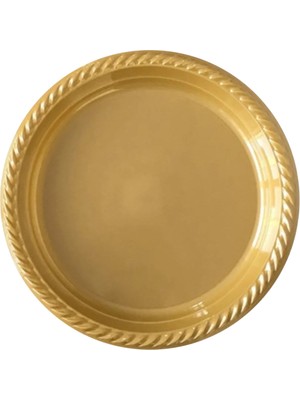Tek Kullanımlık Plastik Tabak 22CM Siyah 24 Lü