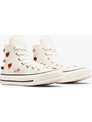 Converse Chuck 70 Roses Unisex Krem Sneaker