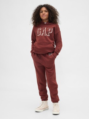 Gap Erkek Çocuk Bordo Relaxed Gap Logo Eşofman Altı