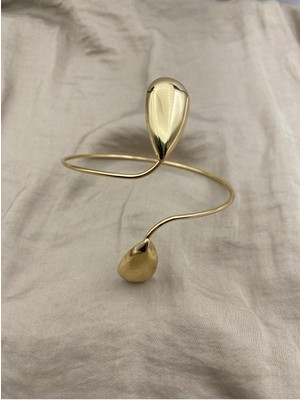 Damla Model Gold Renk Ayarlanabilir Kol Pazu Bilekliği,armcuff