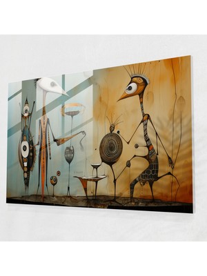 Popcas Orta Taş Devri Cam Duvar Sanatı: Masalsı Karışık Medya - Orta Taş Devri Cam Sanatı Füzyon Cam Duvar Sanatı